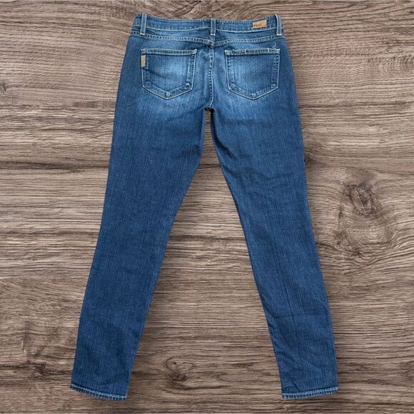 PAIGE Verdugo Ultra Skinny Blue Distressed Jeans - Picture 2 of 7